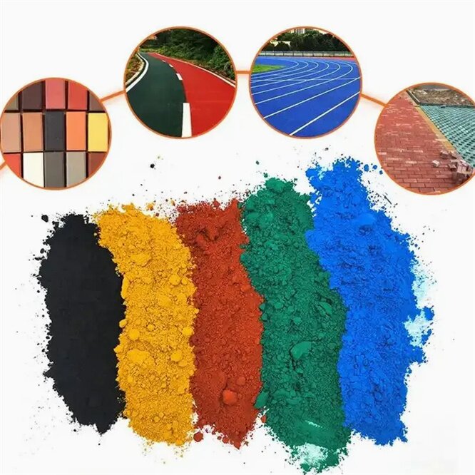 High Quality Red/Black/Green/Yellow/Blue Iron Oxide Powder Pigment